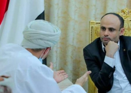 دیدار هیئت عمانی با رئیس شورای عالی سیاسی یمن