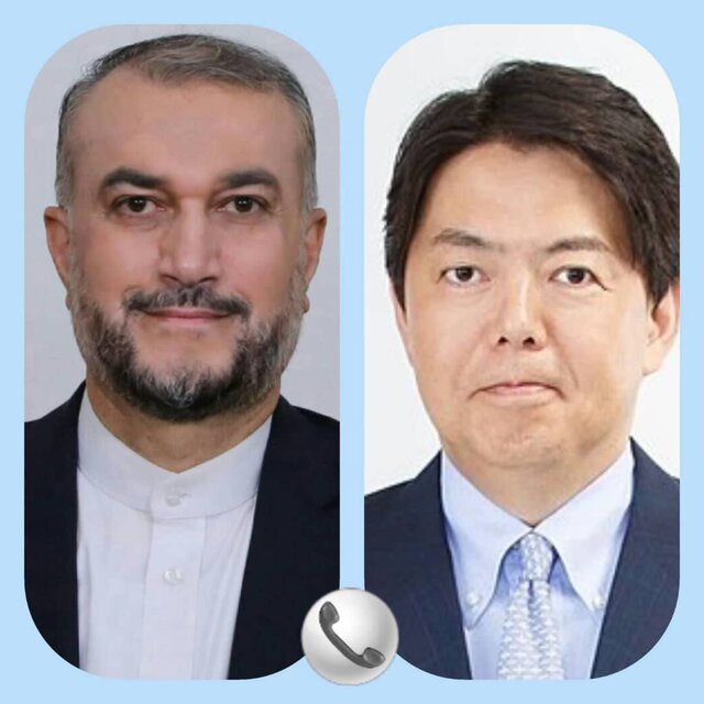دعوت وزیر خارجه ژاپن از امیرعبداللهیان برای سفر به توکیو