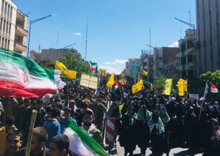 ایرانیان یکصدا پایان رژیم منحوس صهیونیستی را فریاد زدند